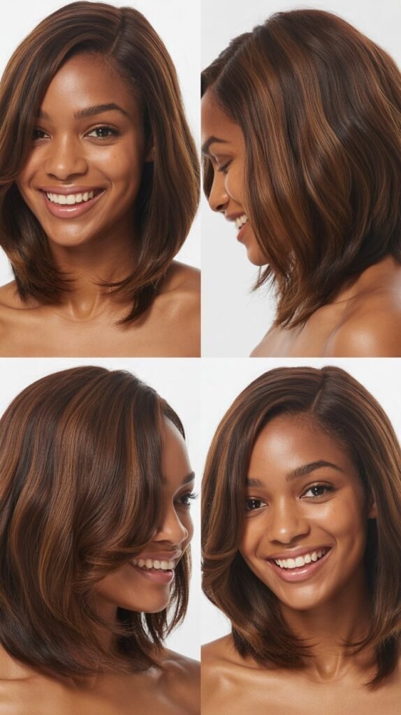  Dark Chocolate Brown Graduated Bob