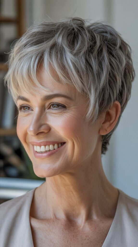 Textured Fringe Pixie