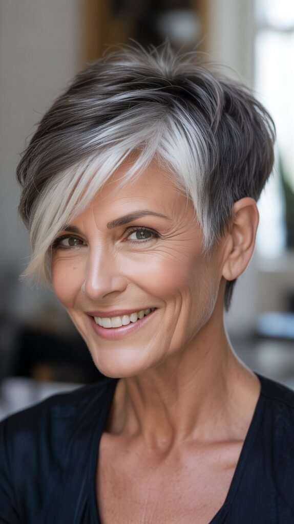 Asymmetrical Pixie Cut