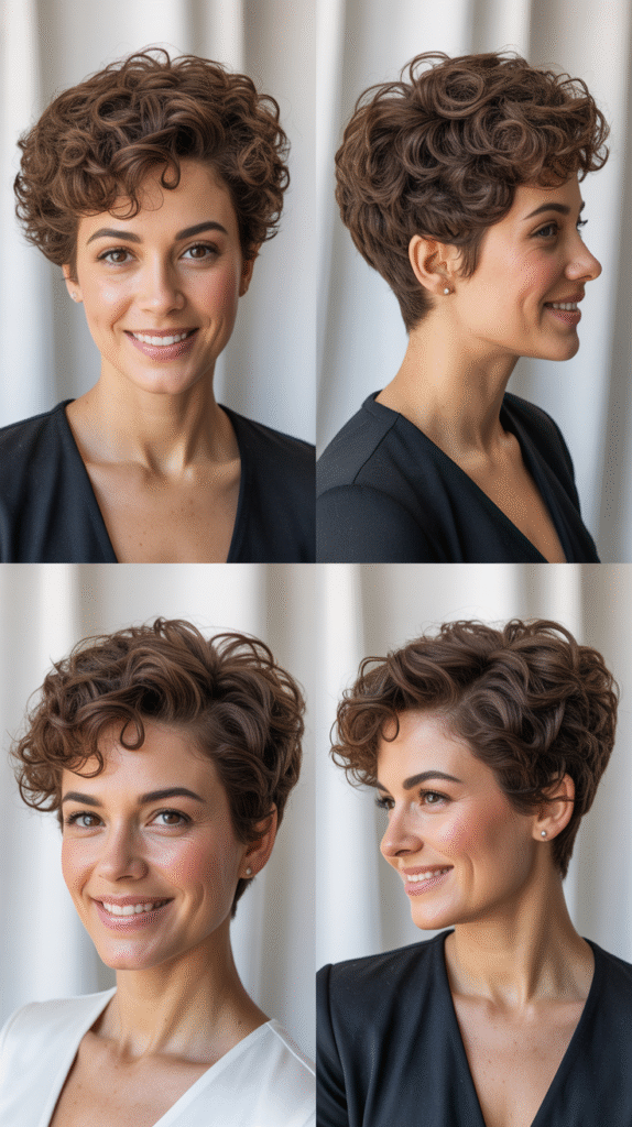 The Classic Curly Pixie