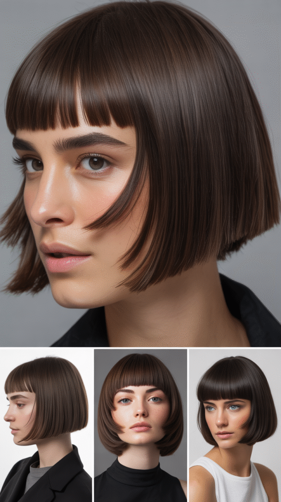 Blunt Cut with Face-Framing Layers