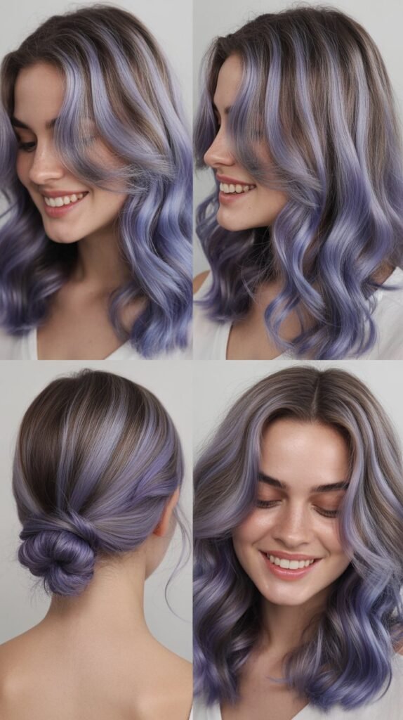 Lavender Babylights Throughout Natural Texture