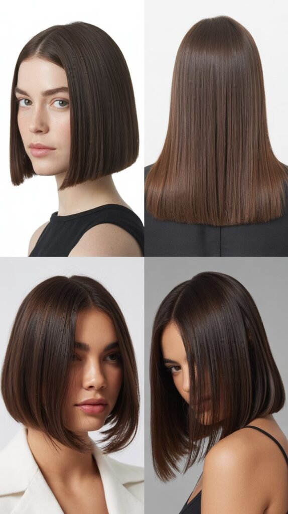 Sleek Straight Precision Cut