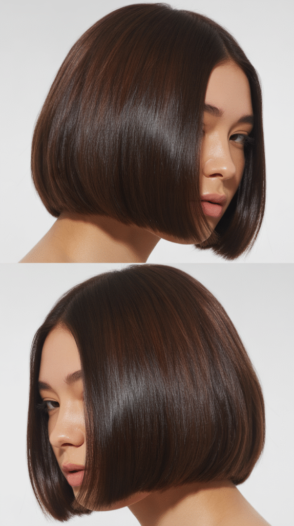 Sleek Straight Blunt Bob