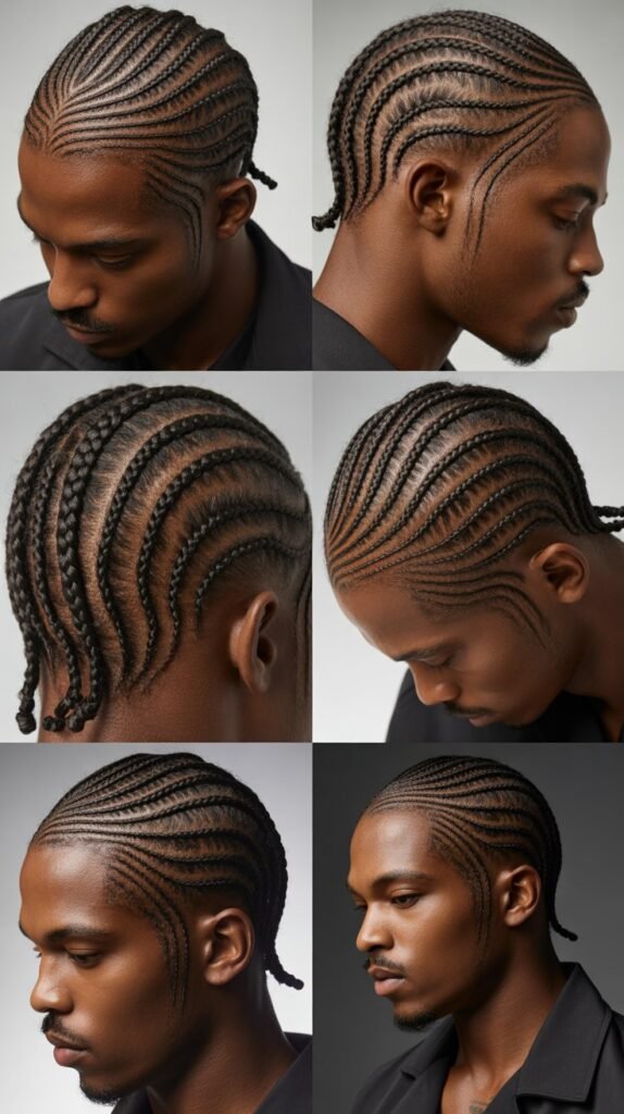 Combination Pattern Cornrows