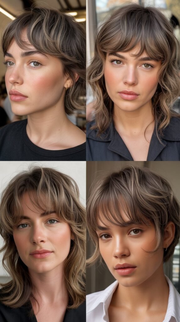 Micro Wispy Bangs With Feathered Layers