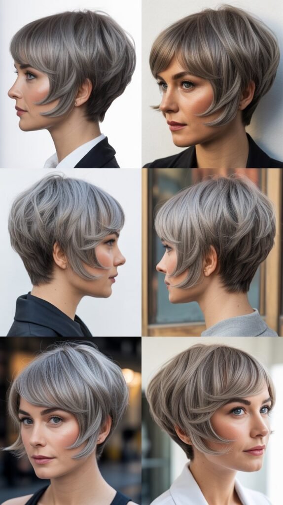 Stacked Bob with Side Bangs