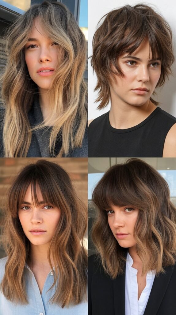 Combining Wispy Bangs with Other Hair Trends