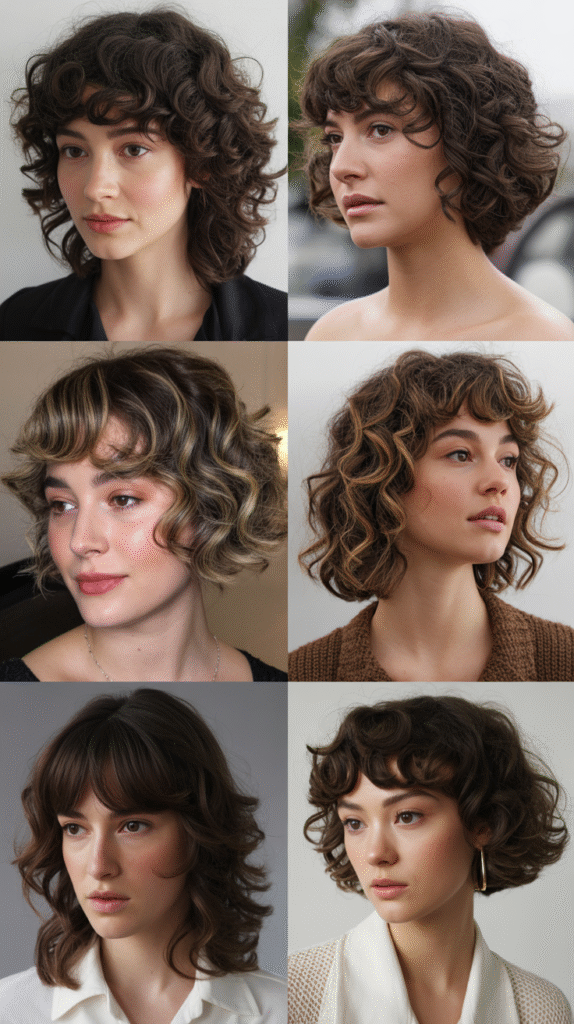 Curly Fringe Bob