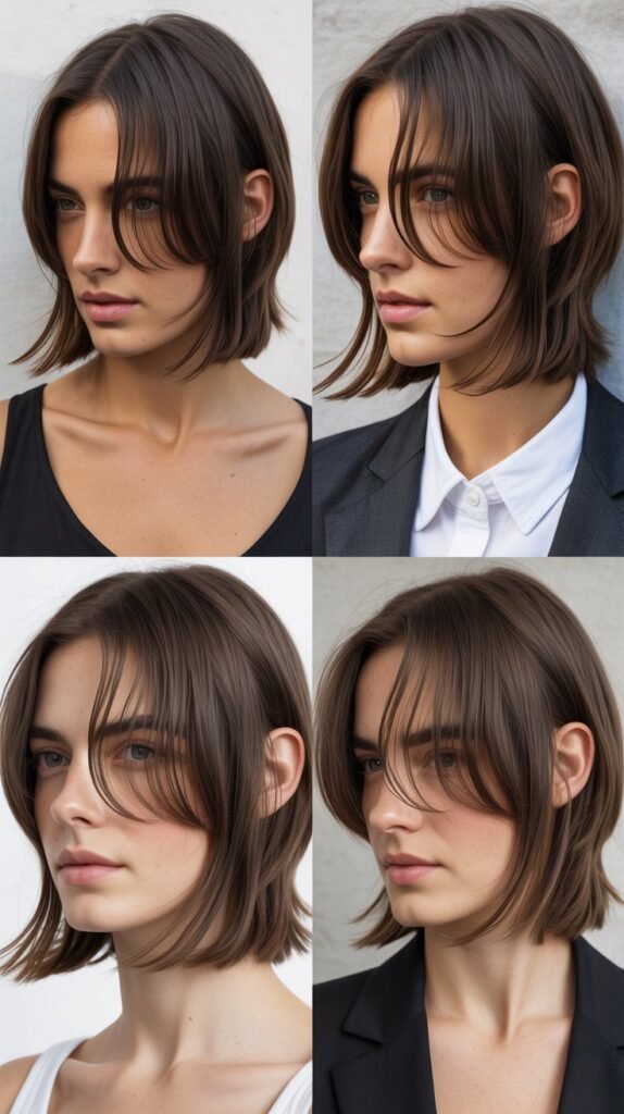  Razored Blunt Cut with Wispy Layers