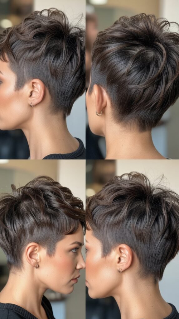 Pixie With Undercut And Textured Crown
