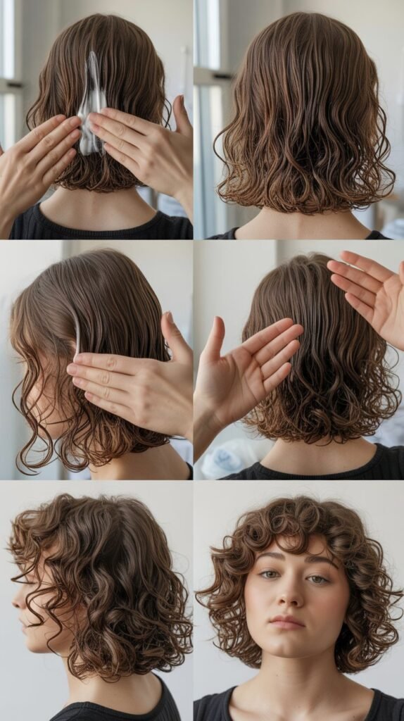  Blunt Cut with Curl Enhancing Products