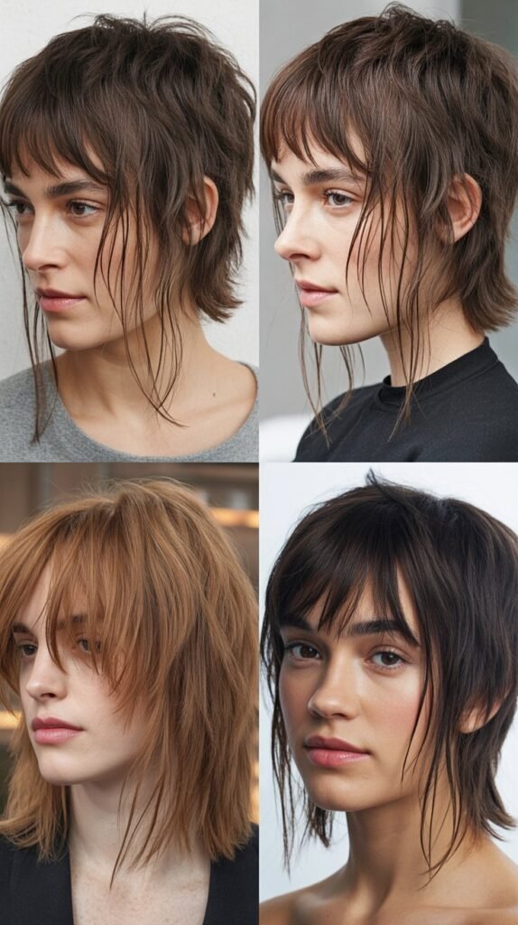 Piece-y Wispy Bangs With Disconnected Layers