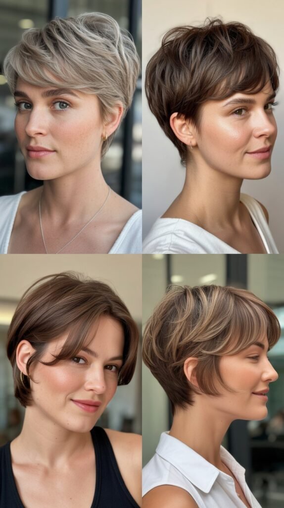 Soft Feminine Pixie with Face-Framing Pieces