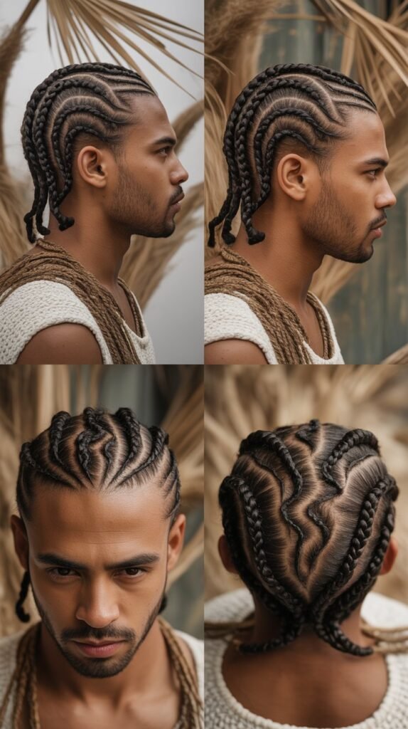  Freeform Abstract Zigzag Pattern