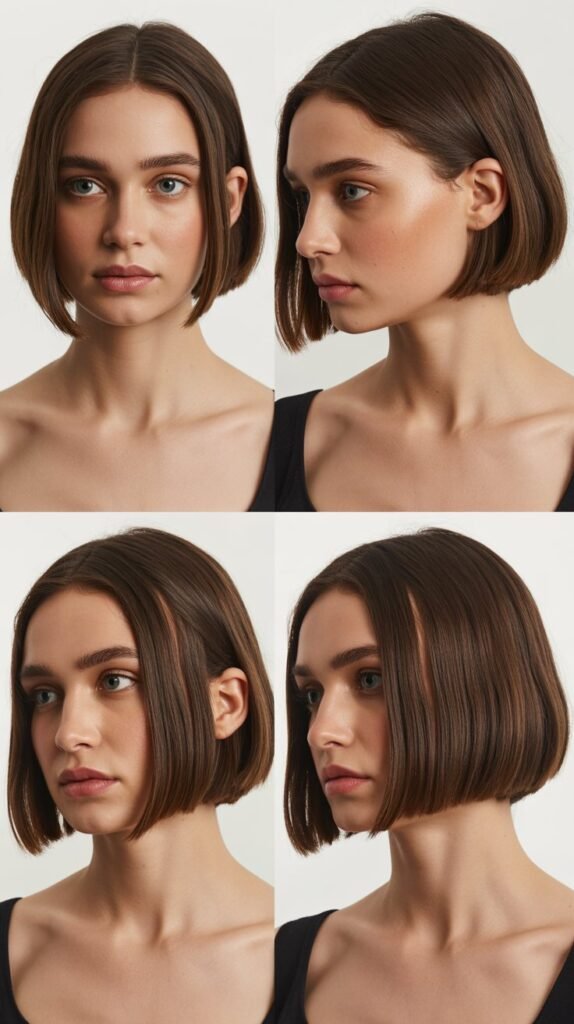 Blunt Cut with Tucked Styling