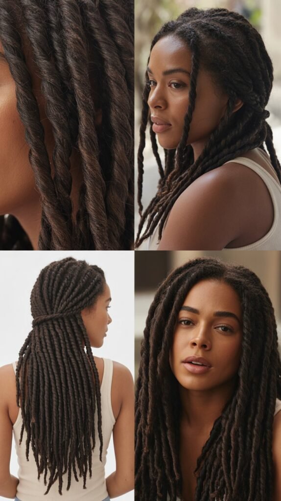 Dark Chocolate Brown Marley Twists