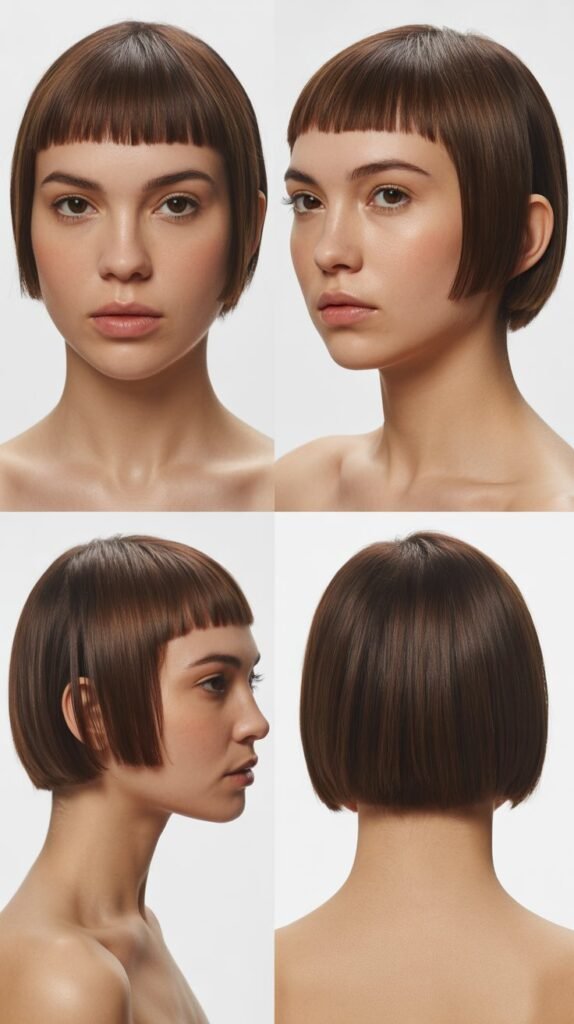 Blunt Cut with Micro Bangs