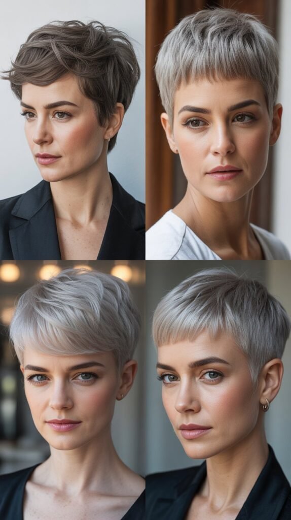 Rounded Pixie with Micro Fringe