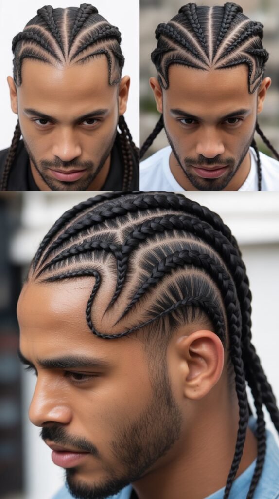  Heart Pattern Cornrows