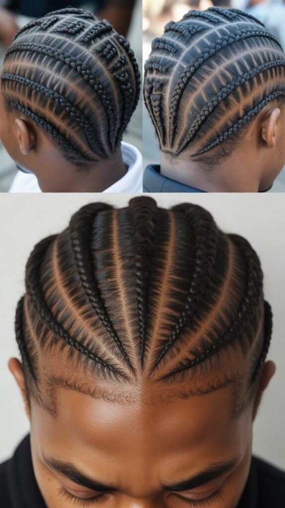  Triangle Pattern Cornrows