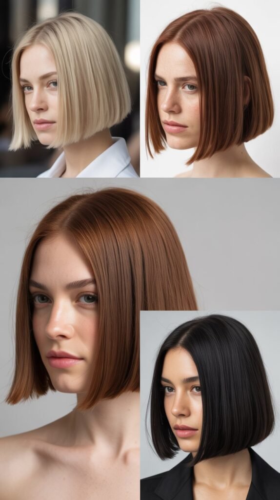 The Collarbone-Skimming Blunt Cut