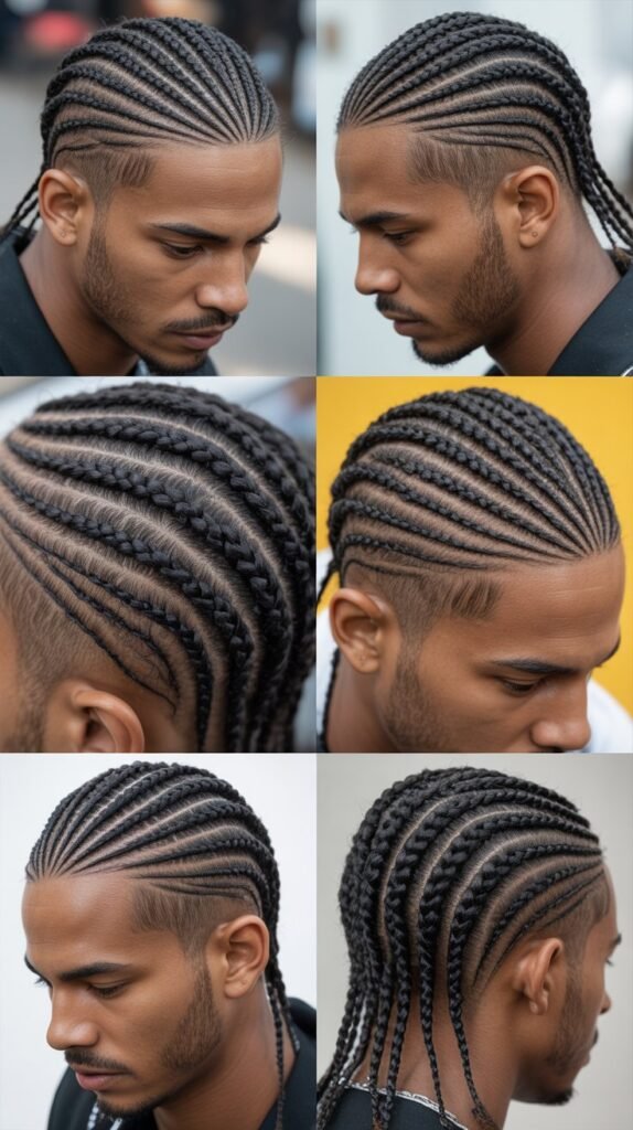Skin Fade With Micro Cornrows