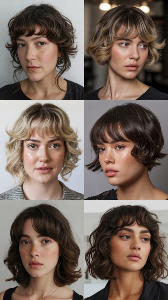 Face Shapes That Flatter Airy Fringe Bangs