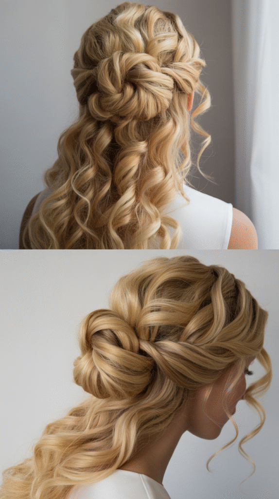 Knotted Half-Up Style