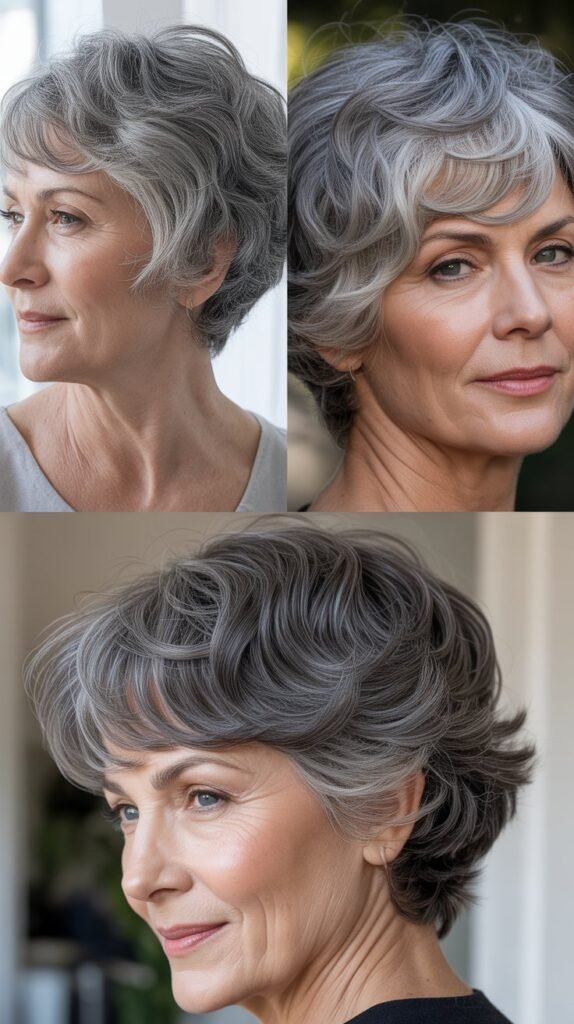  Wavy Pixie with Wispy Fringe