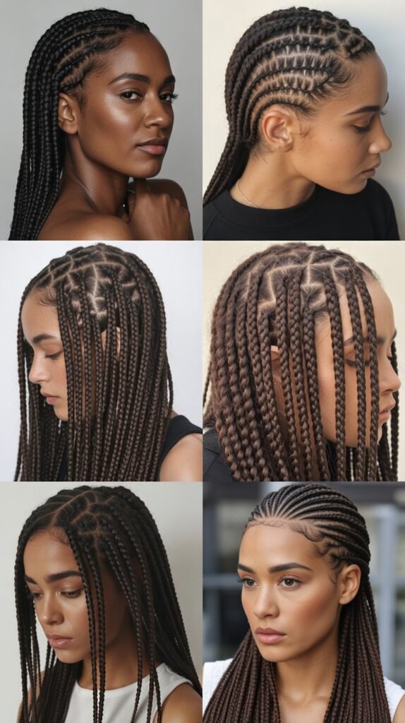 Dark Chocolate Brown Micro Braids