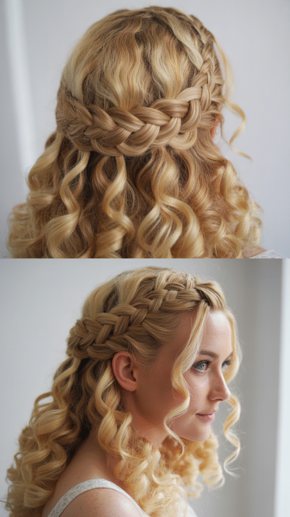  Double Dutch Braid Half-Up