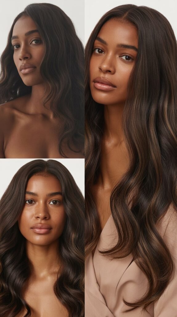 Classic Dark Chocolate Brown with Natural Shine