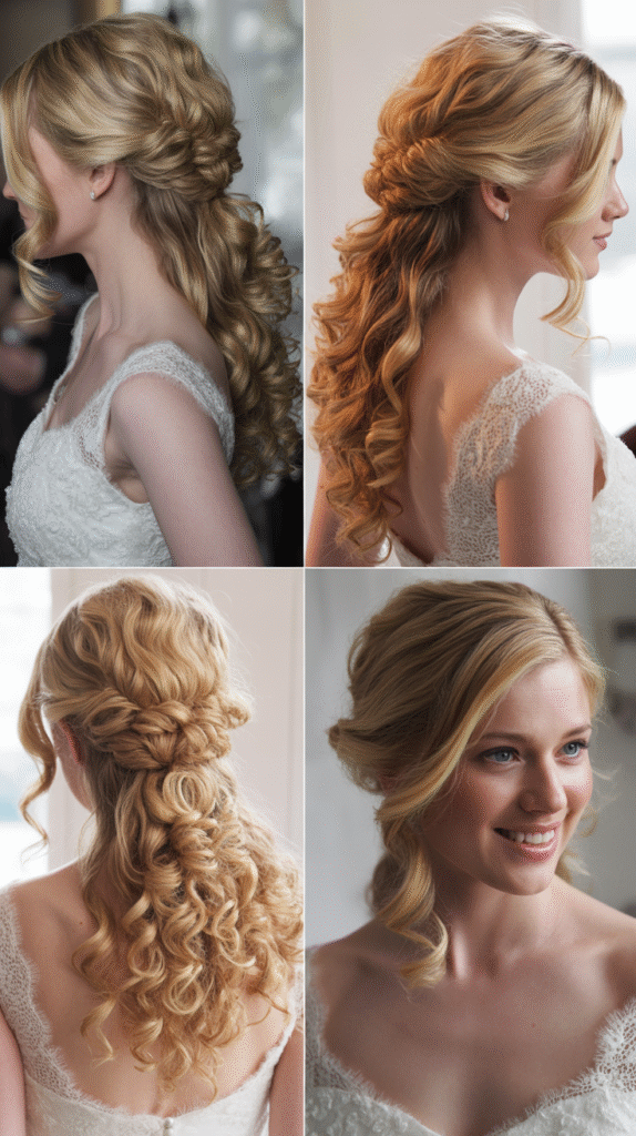 Side-Swept Half-Up with Volume