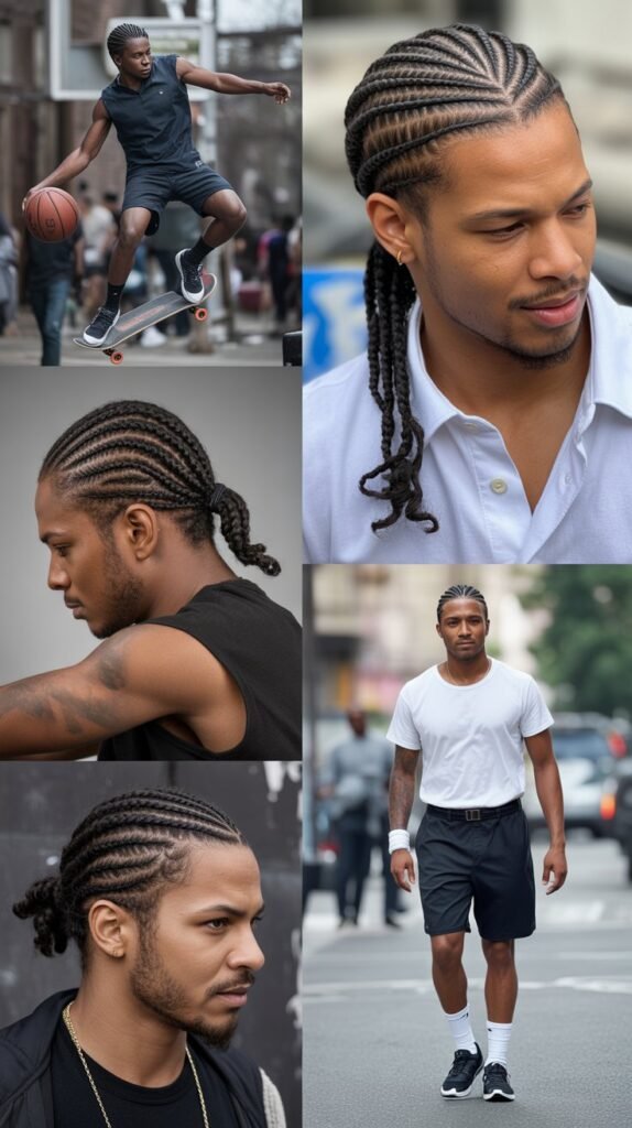  Cornrows Into Ponytail