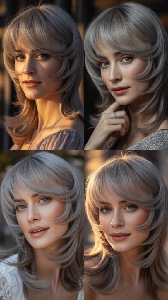 Soft Layers with Peek-a-Boo Bangs