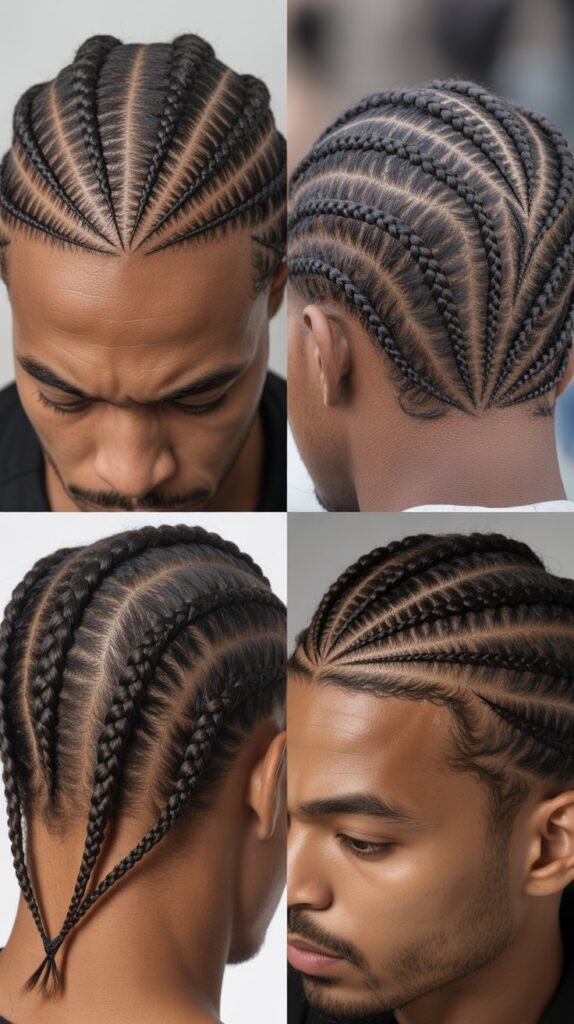 Triangle Pattern Cornrows