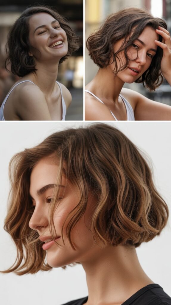 The Tousled Blunt Lob
