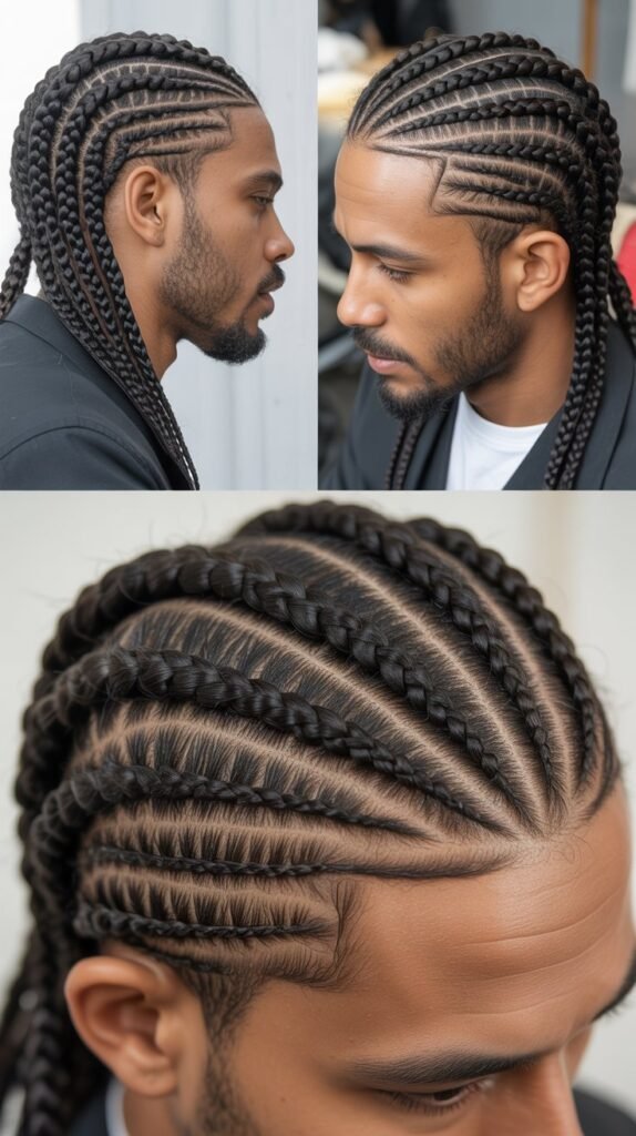  Box Braids Cornrow Combo
