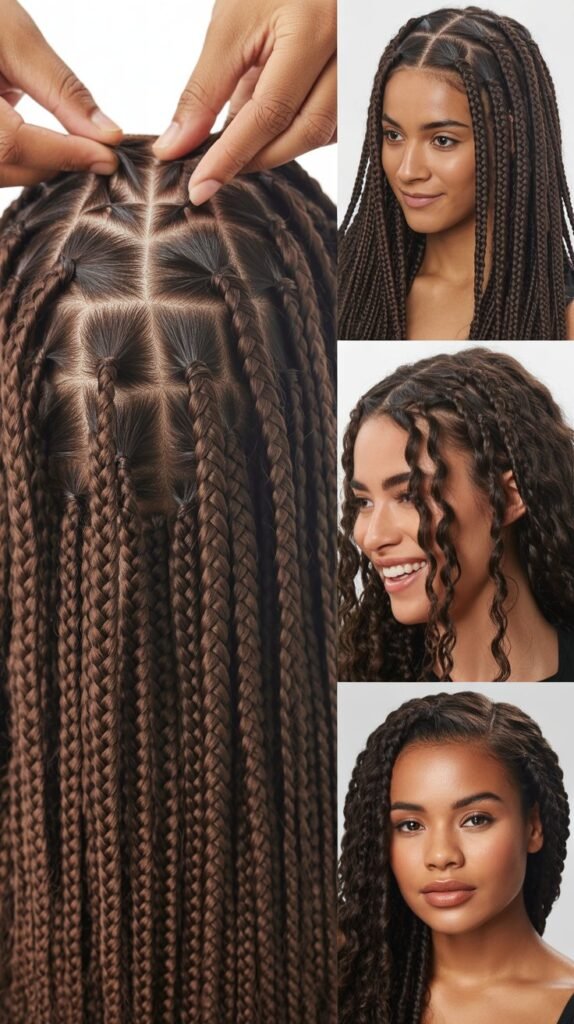  Dark Chocolate Brown Crochet Braids