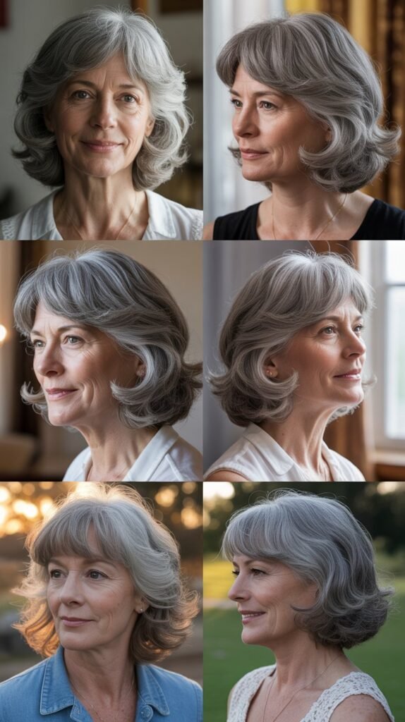 Curtain Bangs for Gray Hair: The Ultimate Effortless Style