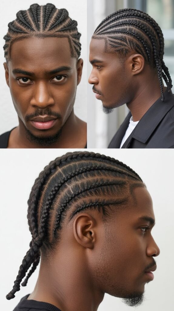  Diagonal Cornrows