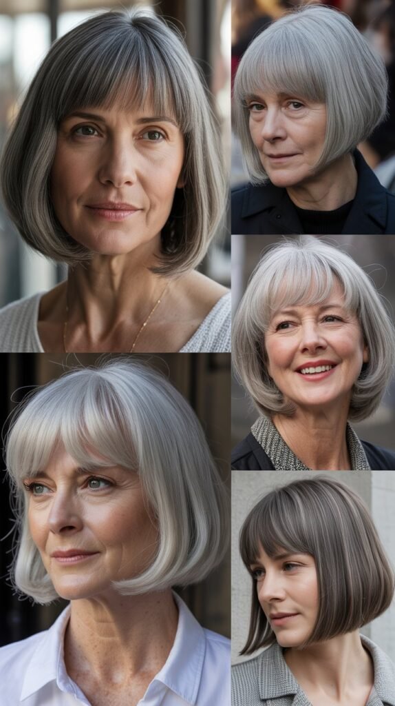 Chin-Grazing Bob with Baby Bangs