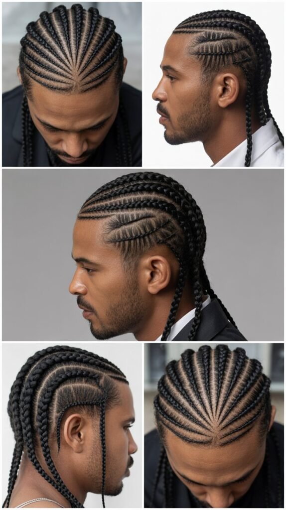 Zig-Zag Cornrow Pattern