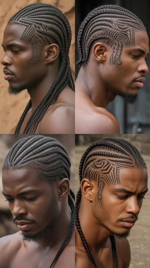 Tribal Pattern Cornrows