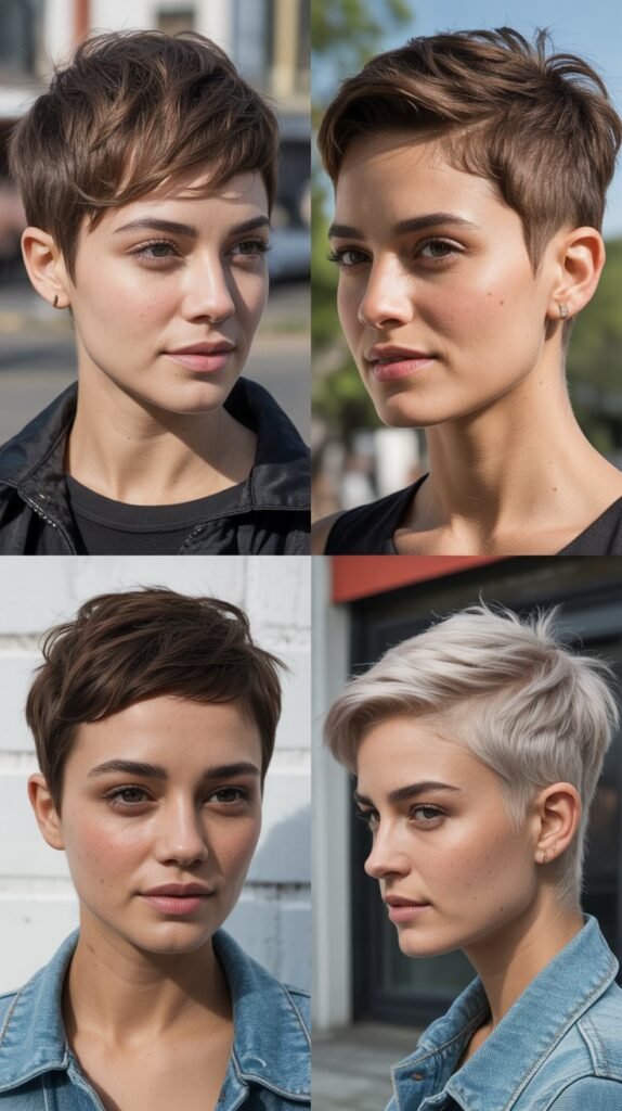 Pixie With Undercut And Natural Part