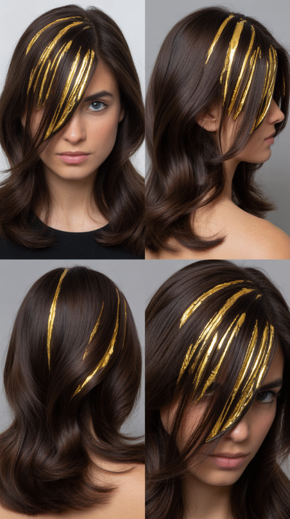 Dark Chocolate with Gold Foils