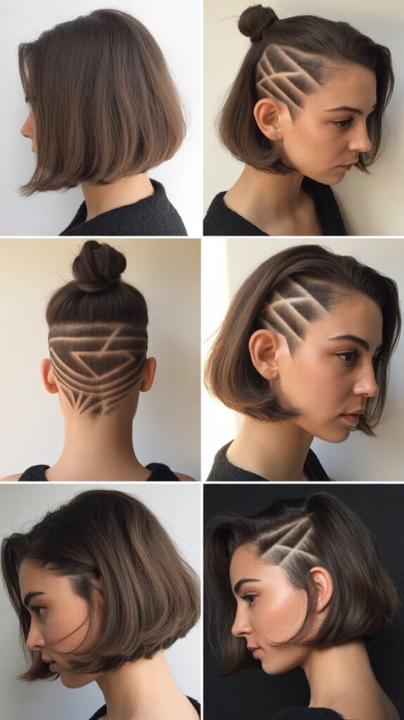 Blunt Bob With Undercut Design