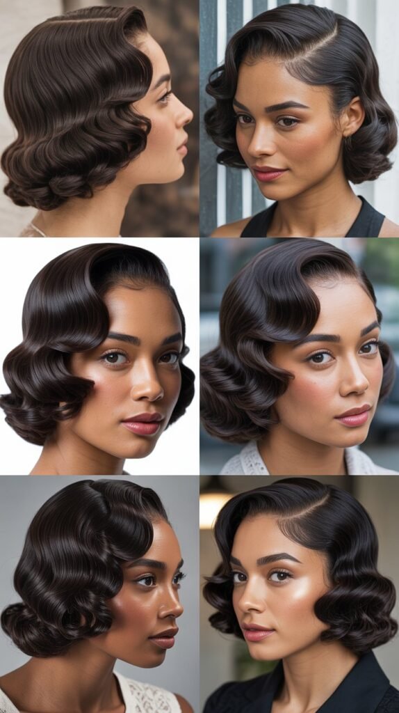 Dark Chocolate Brown Finger Waves