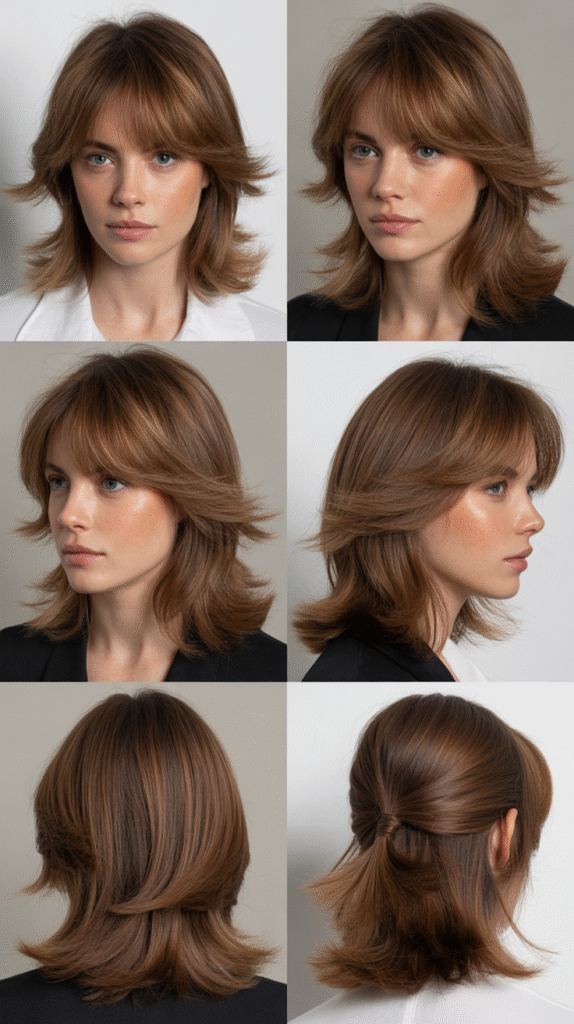  Wispy Bangs With Collarbone-Length Layers